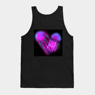 Glowing Jellyfish Purple Tank Top